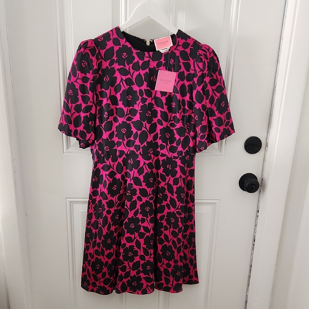 Kate Spade Black and Pink A-line Dress for Cocktail Events